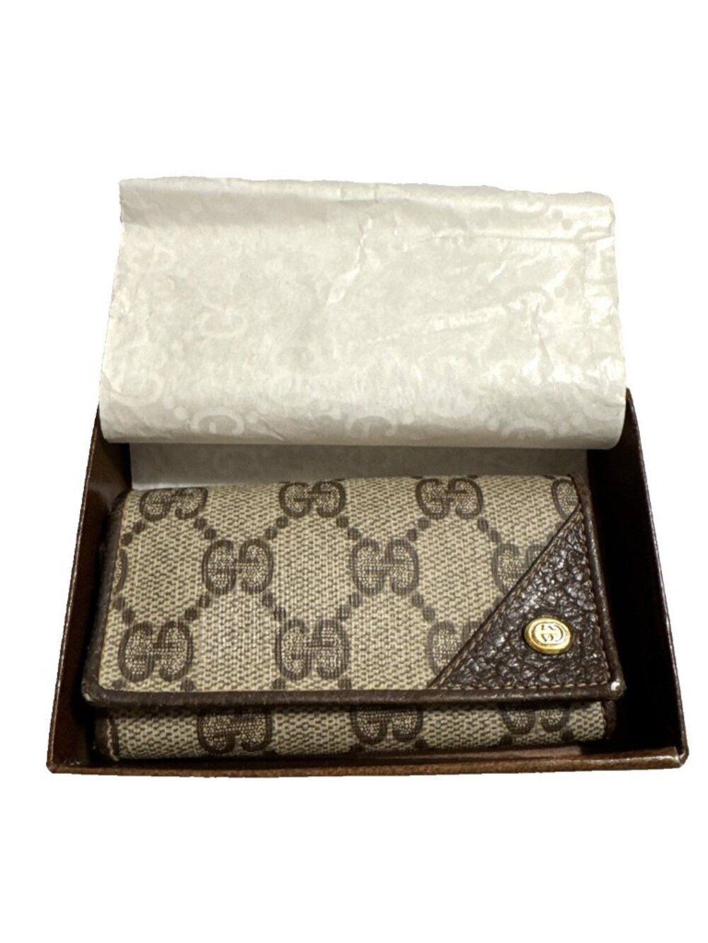 Vintage Gucci Key Case with Original Box-NEW